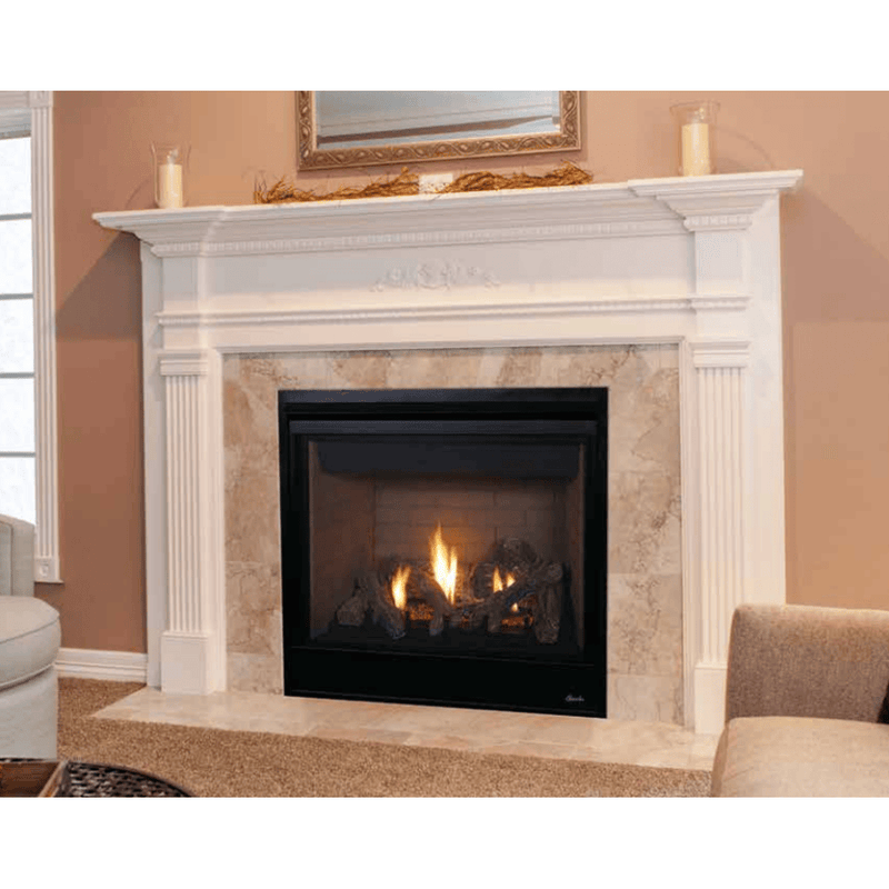 Superior DRT3000 Series 35 Inch Traditional Direct Top/Rear Vent Gas Fireplace in Electronic Ignition DRT3035DEN-C