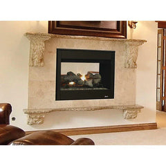 Superior DRT35ST Series 35 Inch Traditional See-Through Direct Vent Natural Gas Fireplace in Electronic Ignition  DRT35STDEN