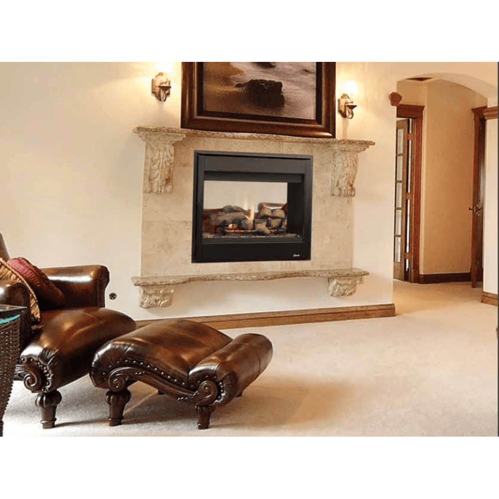 Superior DRT4000 Series 40 Inch See-Through Direct Vent Natural Gas Fireplace in Electronic Ignition DRT40STDEN