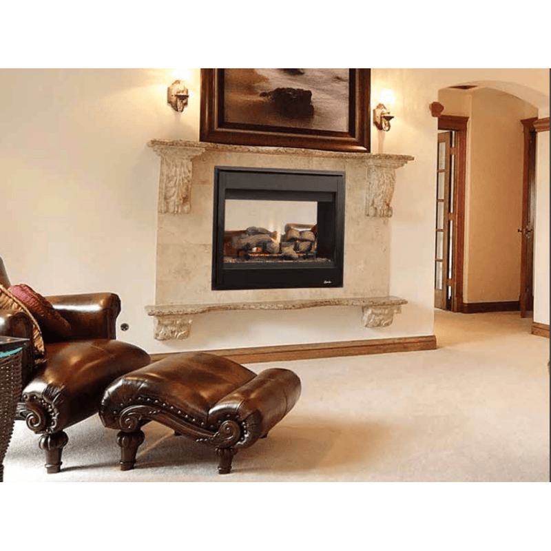 Superior DRT4000 Series 40 Inch See-Through Direct Vent Natural Gas Fireplace in Electronic Ignition DRT40STDEN