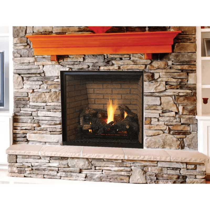 Superior DRT6300 Series 40 Inch Traditional Direct Vent Natural Gas Non Power Fireplace in Electronic Ignition DRT6340TEN