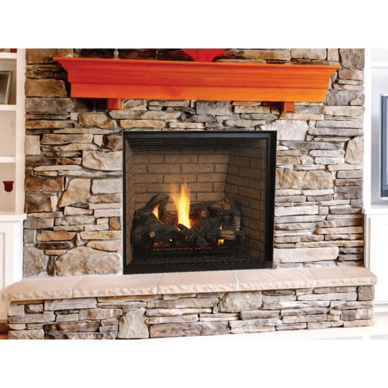 Superior DRT6300 Series 45 Inch Traditional Direct Vent Natural Gas Non Power Fireplace in Electronic Ignition DRT6345TEN
