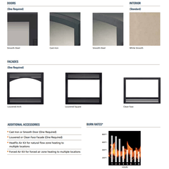 Superior WCT4920 22 Inch Traditional White Smooth Refractory Panels Wood Burning Fireplace WCT4920WS