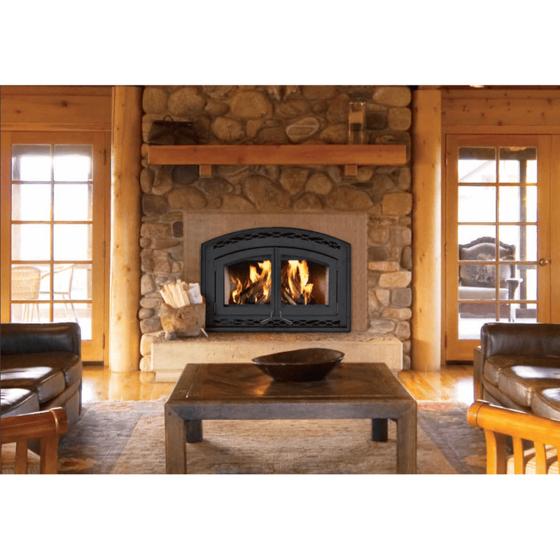 Superior WCT6940 31 Inch Traditional White Stacked Refractory Panels Wood Burning Fireplace WCT6940WS