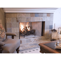 Superior WRT35000 Series Traditional Grey Herringbone Refractory Panels Wood Burning Fireplace WRT3538WH