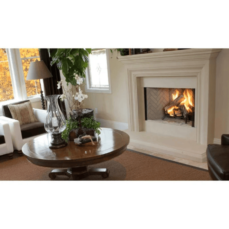 Superior WRT35000 Traditional Grey Stacked Refractory Panels Wood Burning Fireplace WRT3538WS