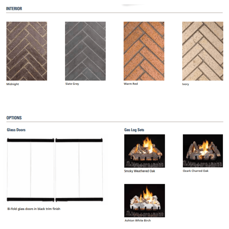 Superior WRT8000 Series 48 Inch Traditional Wood Burning Masonry Fireplace WRT8048