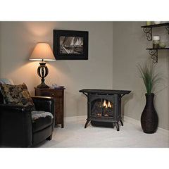 Empire 28" Spirit Cast Iron Vent-Free Gas Stove with Contour Burner and Log Set VFD30CC30BP