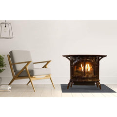Empire 28" Spirit Cast Iron Vent-Free Gas Stove with Contour Burner and Log Set VFD30CC30BP
