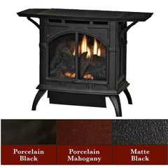 Empire 28" Spirit Cast Iron Direct Vent Gas Stove with Slope Glaze Burner and Log Set DVP30CC30BP
