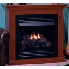 Empire 26" Lincoln Deluxe Vent-Free Gas Fireplace with Contour Burner and Mantel Combination VFD26FM30CP
