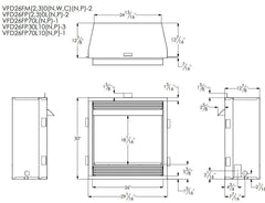 Empire 26" Lincoln Deluxe Vent-Free Gas Fireplace with Contour Burner VFD26FP30L10P