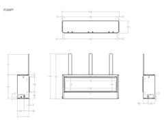 Empire 48" Boulevard Vent-Free Linear Gas Fireplace with Barrier VFLB48FP30P