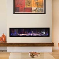 Empire 72" Boulevard Vent-Free Linear Gas Fireplace with Barrier and Remote Control VFLB72FP90P