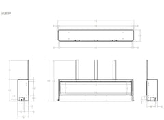 Empire 72" Boulevard Vent-Free Linear Gas Fireplace with Barrier and Remote Control VFLB72FP90P