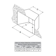 Empire 29" Loft Vent-Free Gas Fireplace Insert with Barrier and Black Liner VFLC10IN32P