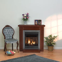 Empire 24" Lincoln Premium Vent-Free Gas Fireplace with Slope Glaze Burner VFP24FP30L10P