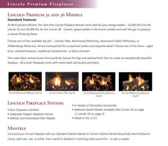 Empire 36" Lincoln Premium Vent-Free Gas Fireplace with Slope Glaze Burner VFPA36BP30LP