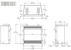 Empire 32" Lincoln Premium Vent-Free Gas Fireplace with Slope Glaze Burner VFPA32BP30LP