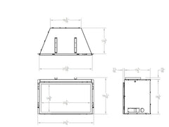 Empire 29" Loft Vent-Free Gas Fireplace Insert with Barrier and Black Liner VFLC10IN32P