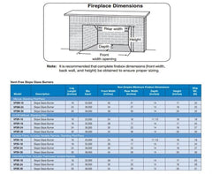 Empire 18-Inch Vent-Free Slope Glaze Intermittent Pilot Gas Burner Only with Thermostat Variable Remote Control VFSE18N