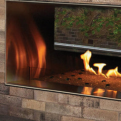 Empire 48" Carol Rose Outdoor Double-Sided Vent-Free Stainless Steel Linear Gas Fireplace OLL48SP12SP
