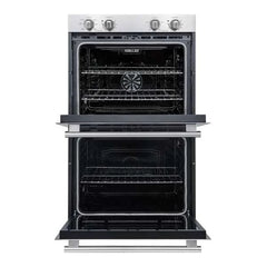 FORNO Vomero 30-Inch 10 cu. ft. Built-In Double Electric Wall Oven in Stainless Steel, FBOEL1324-30