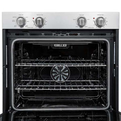 FORNO Vomero 30-Inch 10 cu. ft. Built-In Double Electric Wall Oven in Stainless Steel, FBOEL1324-30