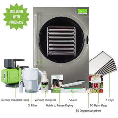 Harvest Right Home Freeze Dryer with 7 Tray & Mylar Starter Kit in Stainless Steel, X-Large (N-HRFDXLSS-PP)