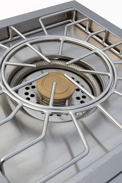 American Made Grills Atlas Power Burner – Stainless Steel Built-In Dual Burner ATSPB2-NG