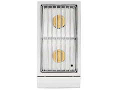 American Made Grills Encore Double Side Burner – Built-In Natural Gas / Propane Burner with LED Illumination (ENCSB2)