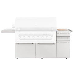 American Made Grills Cart for Muscle/Encore 54" Grills – Stainless Steel Freestanding Cart (CART-AMG54)