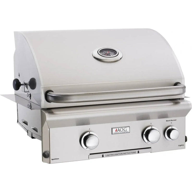 AOG American Outdoor Grill 24-Inch L-Series Gas Grill with Rotisserie & Back Burner 24NBL