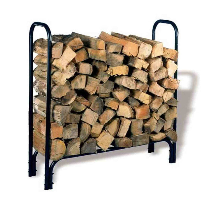 HY-C 45 Inch Tubular Black Log Rack Indoor SLRM