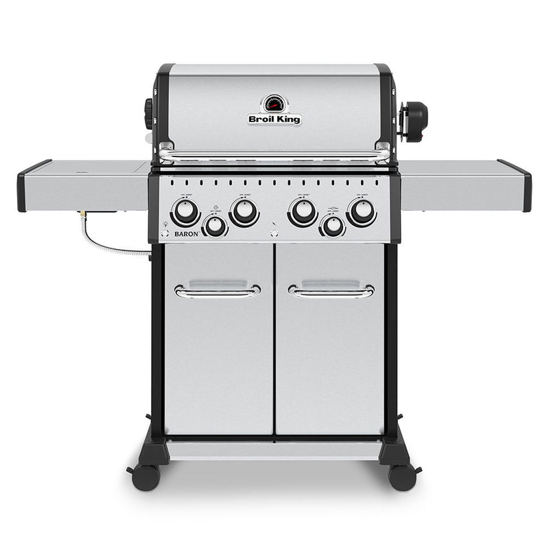 Broil King Baron S490 Pro Gas Grill with Rotisserie and Side Burner - BK875944