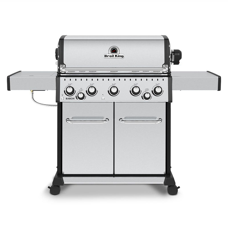Broil King Baron S590 Pro Gas Grill with Rotisserie and Side Burner - BK876944
