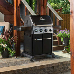 Broil King Crown 420 Black 4-Burner Gas Grill, 57-Inches BK865254
