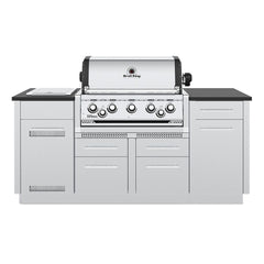 Broil King Imperial S590i Stainless Steel 5-Burner Gas Grill Island, 79-Inches BK896844