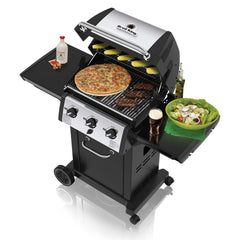 Broil King Monarch 320 3-Burner Grill on 2-Wheel Cart, 22-Inches BK834254