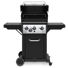 Broil King MONARCH 340 3-Burner Grill on 2-Wheel Cart with Side Burner, 22-Inches BK834264