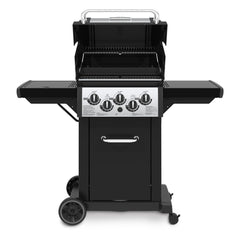 Broil King Monarch 390 3-Burner Grill on 2-Wheel Cart with Side Burner, 22-Inches BK834284
