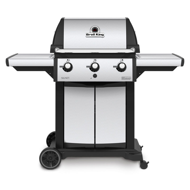 Broil King Signet 320 3-Burner Grill on 2-Wheel Cart, 25.5-Inches BK946854