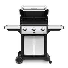 Broil King Signet 320 3-Burner Grill on 2-Wheel Cart, 25.5-Inches BK946854