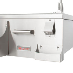 Blaze 30-Inch Outdoor Beverage Center with Hot/Cold Faucet and Ice Bin – Stainless Steel Prep Station