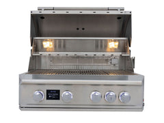 Blaze LTE Pro 32-Inch 4-Burner Built-In Gas Grill with Digital Display and Rotisserie – BLZ-4LTEPRO