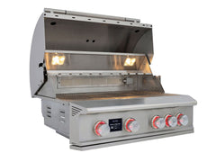 Blaze LTE Pro 32-Inch 4-Burner Built-In Gas Grill with Digital Display and Rotisserie – BLZ-4LTEPRO