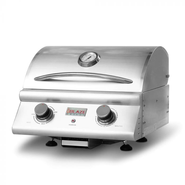 Blaze 21-Inch Built-In Electric Grill with 1,500W Heating Element and Triangular Grates – BLZ-ELEC-21