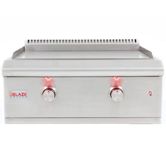 Blaze 30-Inch Built-In Gas Griddle with Dual U-Burners and LED Knobs – LTE Series BLZ-GRID-LTE-NG