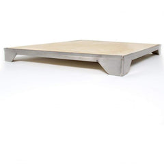 Blaze BLZ-PRO-PZST-2 Professional Ceramic Pizza Stone with Stainless Steel Tray, 15-inches