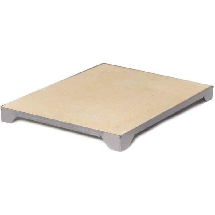 Blaze BLZ-PRO-PZST-2 Professional Ceramic Pizza Stone with Stainless Steel Tray, 15-inches